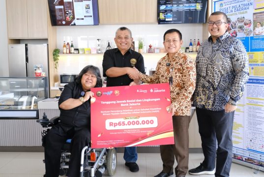 Sahabat Disabilitas Binaan YaSDI Dapat Bantuan dari Bank Jakarta