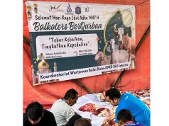 Tebar Kebaikan di Iduladha, Balkoters Distribusikan Daging Kurban untuk Anggota dan Masyarakat